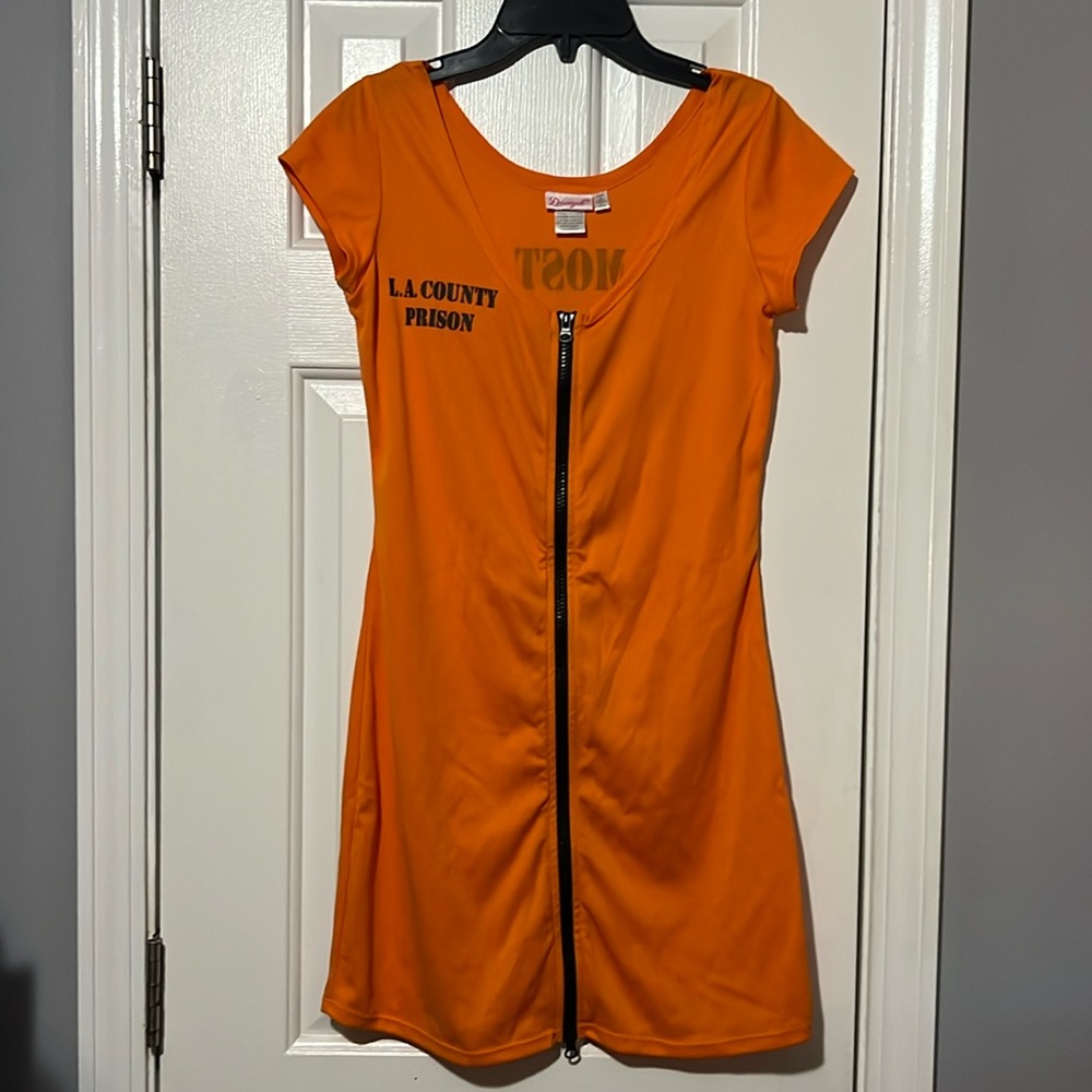 WOMENS PRISONER HALLOWEEN COSTUME: size US S